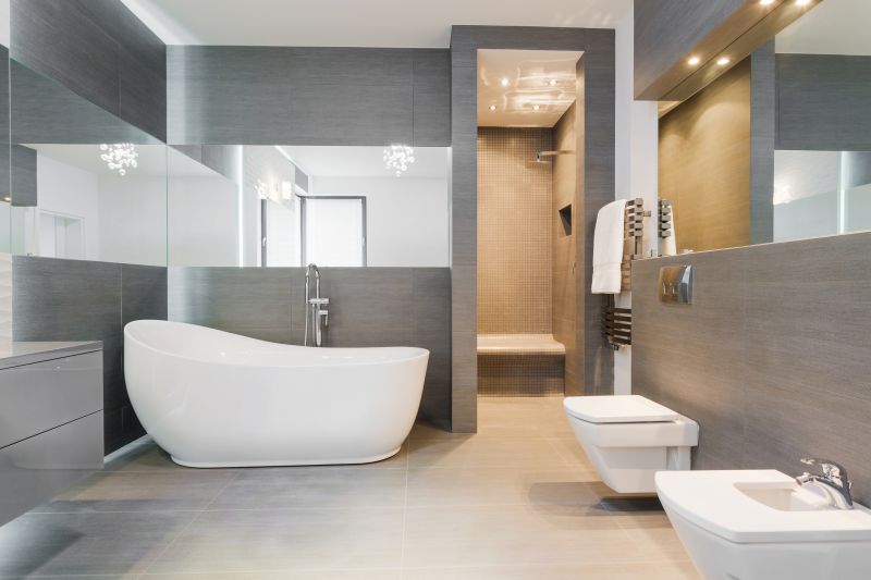 Stylish Bathtub with Modern Fixtures